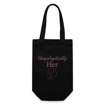 Eleganter Femininer Lebensstil, Sanfte - Geschenkbeutel für Flaschen - Schwarz - Vorne