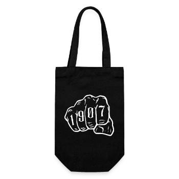 Ruhrpott Fußball Essen 1907 Tasche - Geschenkbeutel für Flaschen - Schwarz - Vorne