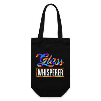 Stained Glass Art Stained Glass Artist - Gift Bag for Bottles - black - Front