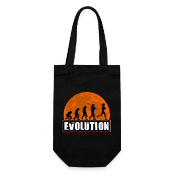 Running Evolution Running Girl Marathon Runner - Gift Bag for Bottles - black - Front
