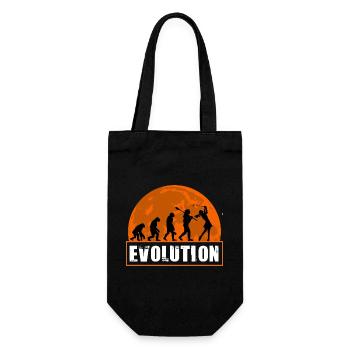 Évolution du golf, fille golfeuse Joueuse de golf cadeau - Sac à bouteille - noir - Devant