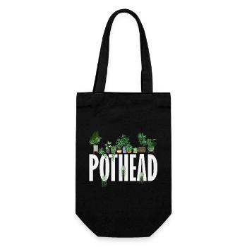 Plant Lovers Plants Gardeners Gardening - Gift Bag for Bottles - black - Front