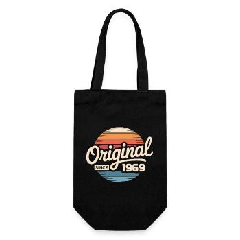 Vintage 1969 Vintage Birthday Gift 1969 - Gift Bag for Bottles - black - Front