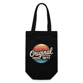 Cadeau d’anniversaire vintage 1977 Vintage 1977 - Sac à bouteille - noir - Devant
