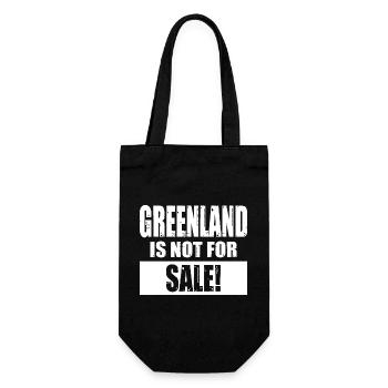 Le Groenland n’est pas à vendre - Sac à bouteille - noir - Devant
