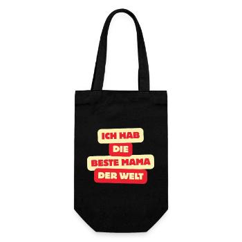 Best Mom in the World – Baby & Kids Shirt - Gift Bag for Bottles - black - Front