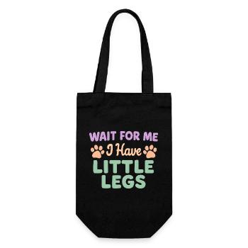 Le chien dit Humour Mème Humour, Drôle, petites jambes drôles - Sac à bouteille - noir - Devant