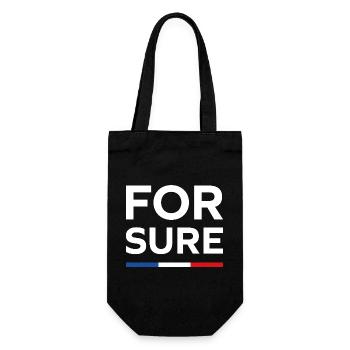 For sure, - Sac à bouteille - noir - Devant