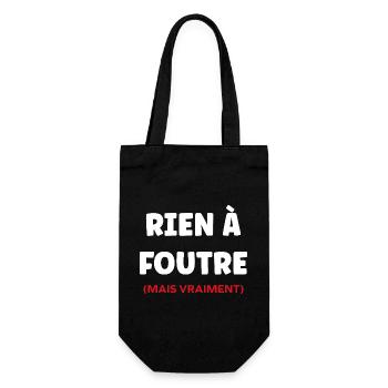 rien à foutre, - Sac à bouteille - noir - Devant
