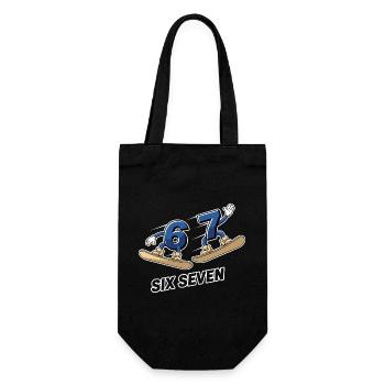 6 7 Six Seven Snowboard Meme - Sac à bouteille - noir - Devant