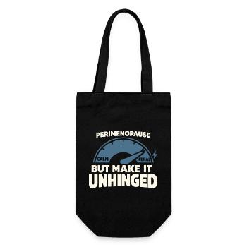 Perimenopause Humor Perimenopause - Geschenkbeutel für Flaschen - Schwarz - Vorne