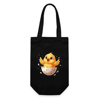 Chicks from the Egg – Happy Departure - Gift Bag for Bottles - black - Front