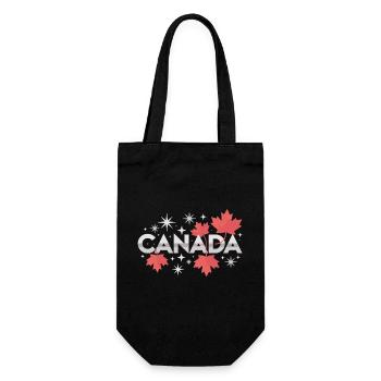 Idée cadeau pour la feuille d’érable du Canada - Sac à bouteille - noir - Devant
