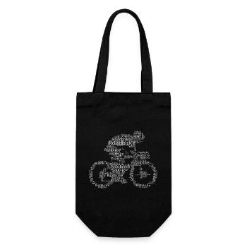 Gift idea for a road bike with road bike - Gift Bag for Bottles - black - Front