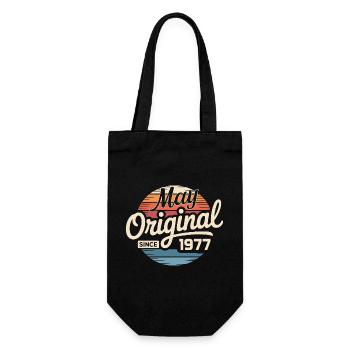 Legendary since May 1977 – Retro Vintage 1977 - Gift Bag for Bottles - black - Front