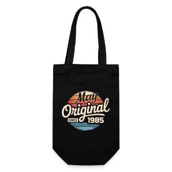 Légendes depuis mai 1985 – Rétro Birthday - Sac à bouteille - noir - Devant