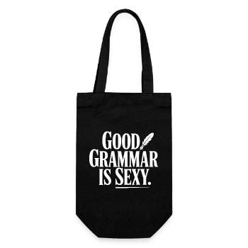 Une bonne grammaire, c’est sexy - Sac à bouteille - noir - Devant