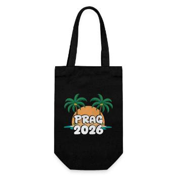 Prague 2026 - Gift Bag for Bottles - black - Front