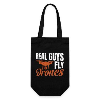 Mir Reichts Ich Geh Fliegen Drohne Drohnenflieger - Geschenkbeutel für Flaschen - Schwarz - Vorne