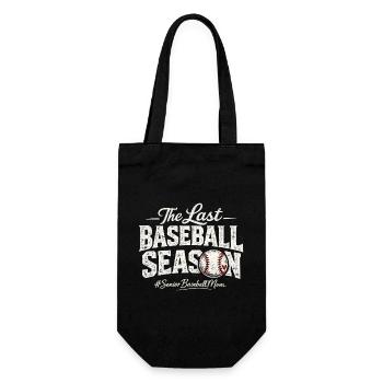 Senior Baseball Mom – The Last Baseball Season - Gift Bag for Bottles - black - Front