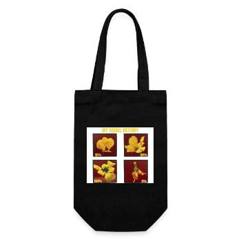 Ma Tulipe Jaune Drôle de Batterie Sociale - Sac à bouteille - noir - Devant