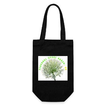 Personal Space Radar On Funny Garlic Flower  - Gift Bag for Bottles - black - Front