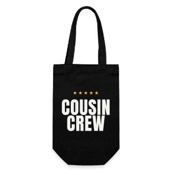 Cousin Crew Cousins Family Matching Reunion - Gift Bag for Bottles - black - Front