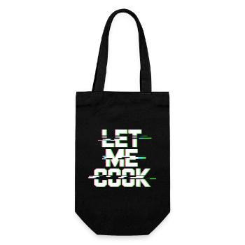 Let Me Cook Cooking Grilling Meme Grill Master Chef - Gift Bag for Bottles - black - Front