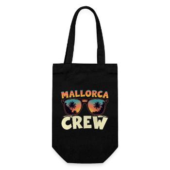Mallorca Crew - Geschenkbeutel für Flaschen - Schwarz - Vorne