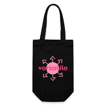 vielseitig - Geschenkbeutel für Flaschen - Schwarz - Vorne