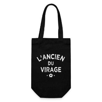 Père et fils supporter foot – L'ancien du virage - Sac à bouteille - noir - Devant