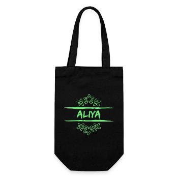 Aliya - Geschenkbeutel für Flaschen - Schwarz - Vorne
