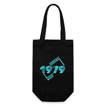 Geboren 1979 - Geschenkbeutel für Flaschen - Schwarz - Vorne