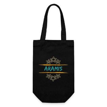 Geschenk für Aramis - Geschenkbeutel für Flaschen - Schwarz - Vorne