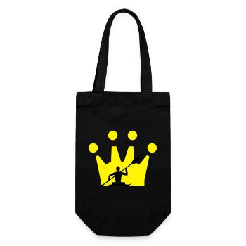 Canoe Crown - Gift Bag for Bottles - black - Front