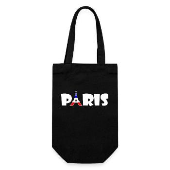 Paris - Geschenkbeutel für Flaschen - Schwarz - Vorne