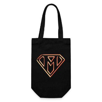 Emblème de puissance stylisé - Sac à bouteille - noir - Devant
