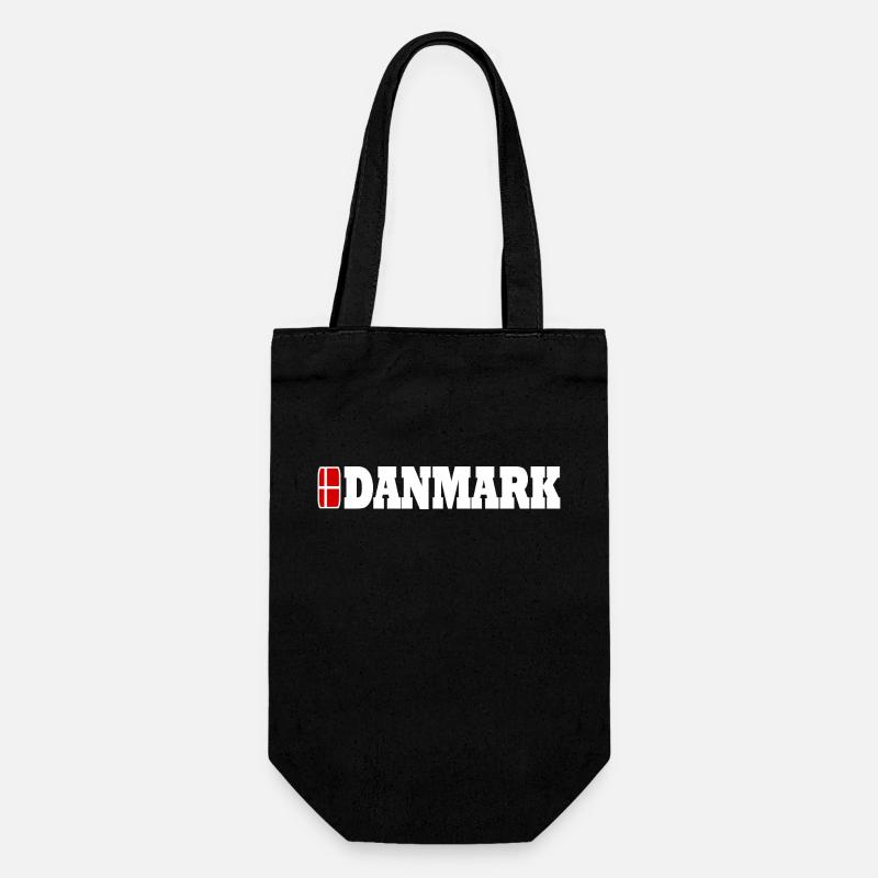 Dänemark - Geschenkbeutel für Flaschen - Schwarz