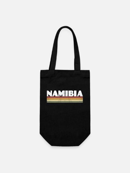 Namibia Vintage - Geschenkbeutel für Flaschen - Schwarz