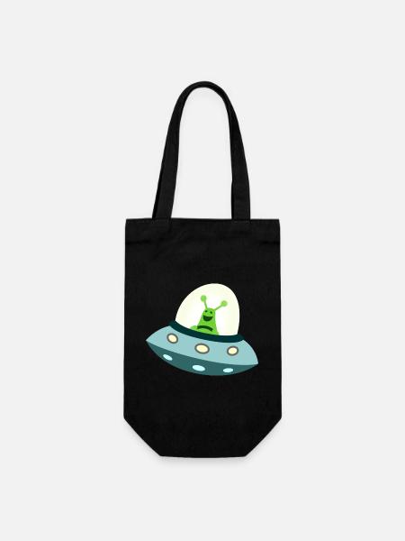 UFO - Gift Bag for Bottles - black