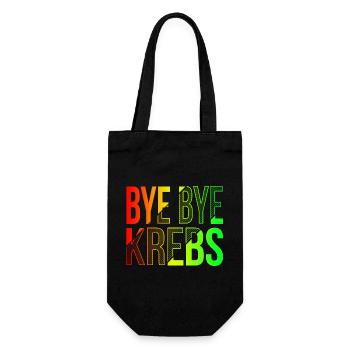 Bye Bye Kreps Regenbogen Design - Geschenkbeutel für Flaschen - Schwarz - Vorne