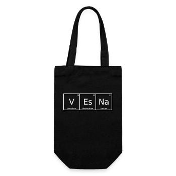 Vesna Name First Name Chemistry Periodic Table Elements - Gift Bag for Bottles - black - Front