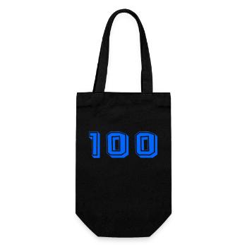 100 JAHRE. 100-jähriges JUBILÄUM. JUBILÄUM 100 JAHRE. - Geschenkbeutel für Flaschen - Schwarz - Vorne
