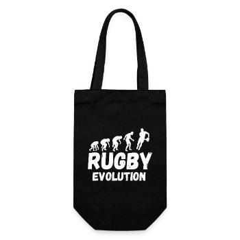 RUGBY, Rugby-Sport, Rugby-Humor - Geschenkbeutel für Flaschen - Schwarz - Vorne