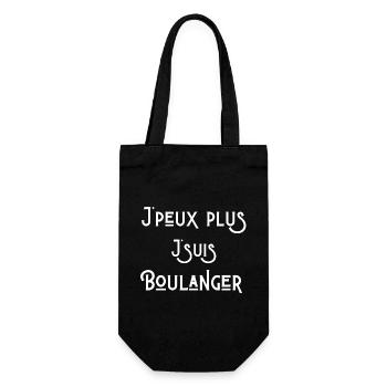 boulanger, boulangerie, je suis boulanger - Sac à bouteille - noir - Devant