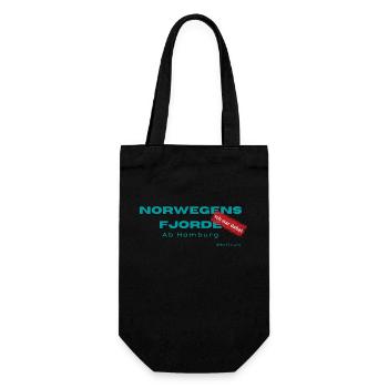 Norwegens Fjorde - feiere Deine Reise! - Geschenkbeutel für Flaschen - Schwarz - Vorne