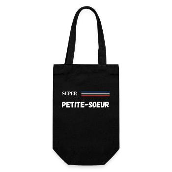 super petite-sœur - t-shirt assorti - Sac à bouteille - noir - Devant