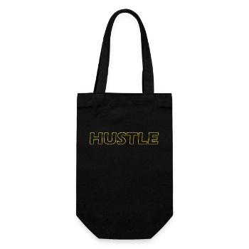Hustle Umrandung - Geschenkbeutel für Flaschen - Schwarz - Vorne