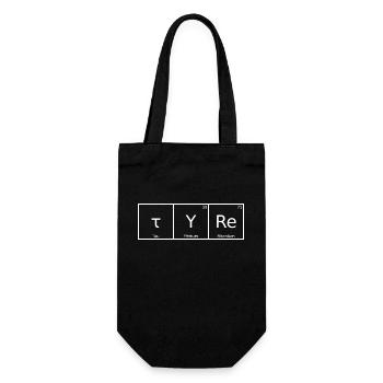 Tyre Name First Name Chemistry Periodic Table Elements - Gift Bag for Bottles - black - Front