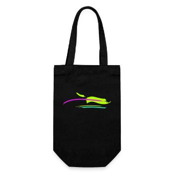 Brush Stroke Design - Gift Bag for Bottles - black - Front
